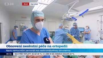 Reportáž s primářem Martinem Holinkou v ČT Studiu 6