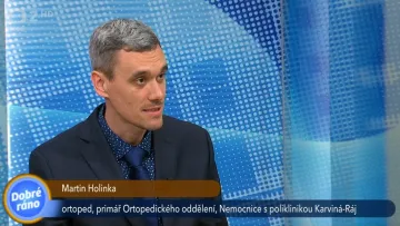 Pan primář MUDr. Martin Holinka hostem České televize v pořadu Dobré ráno