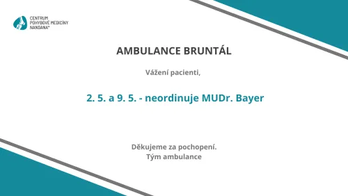 Nepřítomnost v ambulanci Bruntál