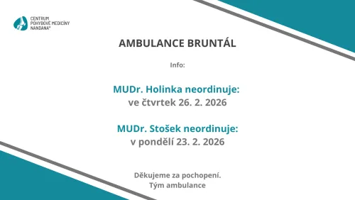 Nepřítomnost v ambulanci Bruntál