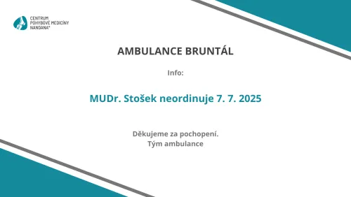 Nepřítomnost v ambulanci Bruntál