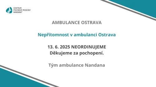 Nepřítomnost v ambulanci Ostrava