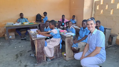 Základní škola ve městě Godomey v Beninu