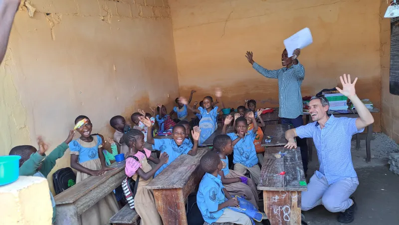 Základní škola ve městě Godomey v Beninu